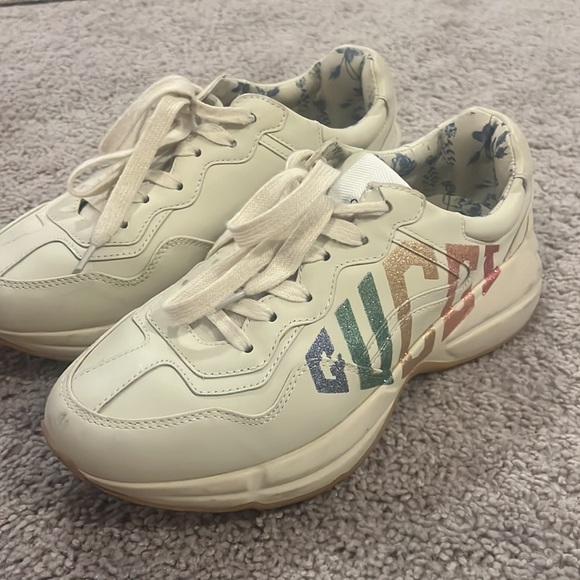 SOLD Rhyton Glitter Gucci Sneaker - Picture 6 of 8